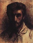 Bonnat, LEon Self Portrait QE oil painting on canvas